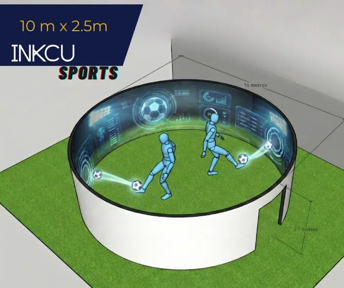 Configuración cilindro inmersivo de 10 m x 2.5 m